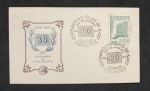 BRASIL 1954 - ENVELOPE COMEMORATIVO CENTENARIO DO OLHO DE GATO - BONITA VINHETA E CARIMBOS 