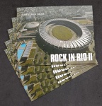 BRASIL - CD-16 - ROCK IN RIO 1991 - LOTE COM 5 CADERNETAS COMPLETAS  - 400UFS