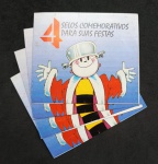 BRASIL CD-22 - CADERNETA BOAS FESTAS  1994 - LOTE COM 4 CADERNETAS COMPLETAS , SEM DOBRAS - 136UFS