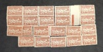BRASIL C-178- 1943 - DESCOBRIMENTO RIO AMAZONAS  - LOTE COM 20 UNID. COM GOMA PLENA - 80UFS