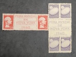 BRASIL - C153/154 1940 - FEIRA MUNDIAL DE N. YORK - BONITAS PEÇAS COM VINHETA, ALUSIVAS A FEIRA MUNDIAL DE N.YORK - EMITIDOS SEM GOMA  - 124UFS