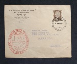 ARGENTINA VARIG 1953 - CORRESPONDENCIA DA ARGENTINA PARA POA, COM CARIMBOS VIA VARIG, COM SELOEVA PERON - BELA PEÇA