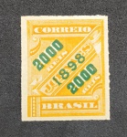 BRASIL - 123- 1898 - SELO PARA JORNAIS SOBRE ESTAMPADO, NOVO C/GOMA  E ELEVE MARCA DE CHARNEIRA  - 90UFS