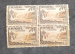 BRASIL - C-121C CATARATAS  1937 - QUADRA COM GOMA PLENA  - BONITA PEÇA - 100UFS
