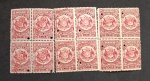 CHILE - SPECIMEN 1909 - LOTE COM 3 QUADRAS , COM GOMA PLENA - SELOS CONSULARES SPECIMEN