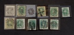 BRASIL - D. PEDRO  - LOTE COM 10 UNID. COM BONITOS CARIMBOS MUDOS