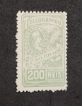 BRASIL - T-12 1899- TELÉGRAFO - ALEGORIA DA REPUBLICA  - SELO P/ TELEGRAFO DE 200 RÉIS , NOVO, - 30UFS