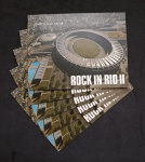 BRASIL - CD 16 1991 - ROCK IN RIO - LOTE COM 5 CADERNETAS, PERFEITAS SEM MANCHAS - 400UFS