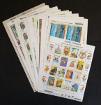 BRASIL - DATAS DIVERSAS - PLANO REAL - LOTE COM 20 FOLHAS DIFERENTES , COM GOMA PELNA 