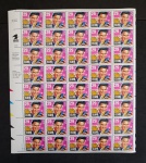 EUA  - ELVIS PRESLEY - FOLHA COMPLETA COM 40 UNID. HOMENAGEANDO O CANTOR E ARTISTA - COM GOMA PLENA 