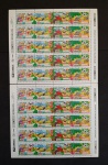 BRASIL - C 1/801/04 - TURMA DA MÔNICA - DUAS FOLHAS COMPLETAS COM 20 UNID. CADA - 20UFS