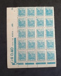 BRASIL - 466 - NETINHA - CRUZEIROS  1946/1955 - BLOCO COM 32 VALORES , COM GOMA PLENA - CANTO DE FOLHA - 57UFS