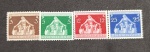 ALEMANHA - 1936 - CONGRESSO INTERNANCIONAL DE BERLIN E MUNICH - LOTE COM A SÉRIE DE 4 VALORES , MI 617/20 NOVOS COM GOMA E MARCA DE CHARNEIRA - 20 EUROS