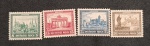 ALEMANHA - 1930 BRANDERBURG E MONUMENTOS  - LOTE COM A SÉRIE DE 4 VALORES , COM GOMA E MARCA DE CHARNEIRA - 130 EUROS