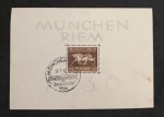 ALEMANHA - REICH - 1936 - HIOISMO - BLOCO Nº4 - EM HOMENAGEM AO HIPISMO COM CARIMBO COMEMORATIVO AO EVENTO , COM GOMA , MARCA DE CHARNEIR E PONTOS DE ÓXIDO - 30EUROS