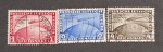 ALEMANHA - ZEPPELIN 1933- CHICAGOFAHRT - OS 3 VALORES COM CARIMBO, SEM GOM - 850EUROS