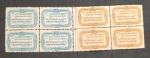BRASIL - C 108/09 - 1936 - O GUARANY - CARLOS GOMES - LOTE COM OS 2 VALORES EM QUADRAS, COM GOMA PLENA - LEVISSIMOS PONTOS DE ÓXIDO. 192 UFS