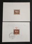 ALEMANHA - BLOCK 4 / BLOCK 10 - 1936 /1937 - LOTE COM 2 BLOCOS , COM GOMA  - PROTEGIDAS EM PAGINA DE ALBUM DAVO - 215 EUROS
