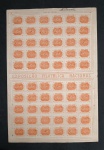 BRASIL - C 71 1934 - EXPOSIÇÃO FIL. NACIONAL - FOLHA COMPLETA COM 60 VALORES , NOVA COM GOMA  -  LEVISSIMOS PONTOS DE ÓXIDO - 360UFS