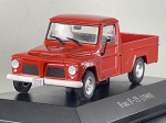Miniatura die-cast da pick-up Ford F-75 (1980) na cor vermelha, pertencente à coleção "Carros Inesquecíveis do Brasil". Apresenta detalhes característicos do modelo como a caixa de carga aberta com o nome "FORD" gravado em relevo na tampa traseira, para-choques e jantes em tom prateado/branco, espelhos retrovisores pretos, identificação do modelo nas placas, base expositora gravada e caixa acrílica de proteção. Medidas: 04 x 11 x 04 cm. Com marcas de tempo de uso.