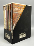 Lote composto por aproximadamente 16 discos entre DVDs e um Blu-ray, acondicionados parcialmente em porta-DVDs da coleção DVDTeca Folha. Títulos identificáveis: Chocolate, Regras da Vida, A Última Ceia, O Fabuloso Destino de Amélie Poulain, A Vida é Bela, Gênio Indomável (Good Will Hunting), Adriana Lecouvreur (ópera), Info 2003  As 12 Edições do Ano, Quadros de uma Alma Brasileira, O Piano, Mozart  Die Zauberflöte (2 DVDs), Norma (ópera), Don Giovanni (ópera), Farrapo Humano e X-Men Origens: Wolverine (Blu-ray). Estado de conservação variado; alguns títulos aparentam lacre original. discos, mídias, videoteca, acervo cinematográfico, títulos, produções
