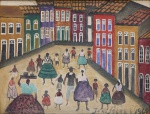 João Alves (1906 - 1970) - Sem título, 1968. Óleo sobre tela, assinado e datado no canto inferior di