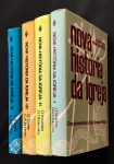 livro - Nova Historia da Igreja - 4 volumes - Editora Vozes - 1984 - 1º vol.: Dos primórdios a São Gregório Magno - J. Daniéloue Henri Marrou - tradução Dom Paulo Evaristo Arns - 2º vol.: A Idade Média - David Knowles e Dimitri Obolensky - 3ºvol.: Reforma e Contra-Reforma - Germano Tüchle  - 4º vol.: Século das Luzes, Revoluções, Restaurações - L. J. Rogier e J. de Bertier de Sauvigny - (527+547+531+473)p. - capa dura com sobrecapa e parte interna em bom estado conservação - (24x17)cm.