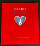 livro - Blue Dog Love - George and Wendy Rodrigue - Stewart, Tabori and Chang - 2001 - idioma inglês - 112p. - capa dura e parte interna em excelente estado de conservação - (26x23,5)cm.