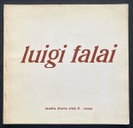 catálogo - Luigi Falai - Studio d`Arte Club 2 - 1981 - idioma italiano - nn - brochura com a capa escurecida - parte interna em ótimo estado de conservação - (22,5x23,5)cm.