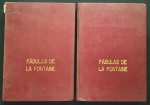 livro - Fábulas de La Fontaine em 2 volumes - La Fontaine - Ilustrado por Gustavo Doré - Edigraf - s/d - numeração continua  625 p. - encadernação antiga - lombada do 1º vol. danificada na parte superior - miolo levemente amarelado - (32x22,5)cm.