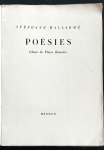 livro - Poésies. Gloses de Pierre Beausire - Stéphane Mallarmé - Mermod - 1945 - idioma francês - 206p. - exemplar numerado 690/800 -brochura com a capa solta e manchada pelo tempo - miolo em bom estado de conservação - (25,5x18)cm.
