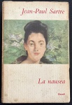 livro - La nausea - Jean-Paul Sartre - Einaudi - 1953 - idioma italiano - 279p. - brochura com marcas do tempo na capa - miolo com manchas amareladas - (19,5x13)cm.