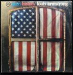 vinil LP - Louis Armstrong - Jazz History Vol. 9 - álbum duplo - Verve Records - 1973 - capa com marcas do tempo - vinil bem conservado - não testado.