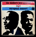 vinil LP - European Concert - The Modern Jazz Quartet - álbum duplo - Atlantic Record - capa com marcas do tempo - vinil bem conservado - não testado.