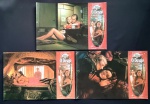 cinema nacional - O Desejo - conjunto de 3 lobby cards - Lilian Lemmertz, Selma Egrei, Fernando Amaral e Sergio Hingst - em bom estado de conservação - (21x31)cm.