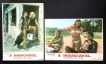 cinema nacional - A Insaciável - conjunto de 2 lobby cards - Arlindo Barreto, Sheila Cotrim, Zélia Diniz eAlexandre Dressler - em bom estado de conservação - (26x36)cm.