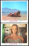 cinema nacional - Uma Mulher para Sábado - conjunto de 2 lobby cards - Adriana Prieto, Flávia Portho, Miguel di Pietro e Júlia Miranda - em bom estado de conservação - (27,5x35)cm.