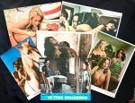 cinema nacional - conjunto de 6 lobby cards com 6 títulos diversos - em bom estado de conservação - menor (31,5x22) - maior (26,5x36)cm.