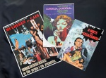 cinema nacional - conjunto de 3 press releases duplos de diversos filmes nacional - bem conservados - média (31X21)cm