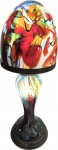 RAVAGNANI - Elegante Luminária em pasta de vidro , decoração marmorizada multicolorido. Med. 56 X 20 cm.