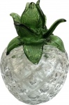 Murano - Escultura em vidro artístico de Murano representando Abacaxi. Med. 17 X 11 cm.