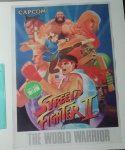 Poster para emoldurar retrô Oficial 70x50cm - jogo de luta Street Fighter II: The World Warrior, - pode conter mínimas marcas nas pontas