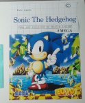 Poster para emoldurar retrô Oficial 70x50cm -  jogo Sonic the Hedgehog para o Sega Master System - pode conter mínimas marcas nas pontas