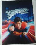 Poster para emoldurar retrô Oficial 70x50cm -    clássico Superman: O Filme 1978   pode conter mínimas marcas nas pontas