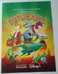 Poster para emoldurar retrô Oficial 70x50cm -  Serie Futurama    pode conter mínimas marcas nas pontas