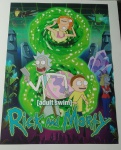 Poster para emoldurar retrô Oficial 70x50cm -  Série  Rick and Morty   pode conter mínimas marcas nas pontas