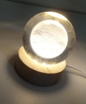 Abajur planeta Luminária Bola De Cristal ( vidro) 3d Led De Mesa Decorativo