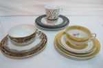 Porcelana-3 trios de xícaras para chá em porcelana nacional. xícaras de coleção - perfeitas
