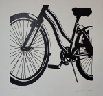 Kleber Ventura, Bicicleta, gravura, tiragem 9/35, 50x50cm, sem moldura