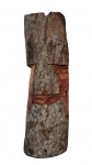 José Bezerra, Cabeça, escultura de madeira, 24cm de altura e 8cm de largura